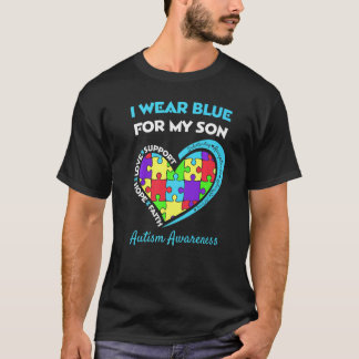 T-shirt Mois de la sensibilisation à l'autisme Puzzle Une