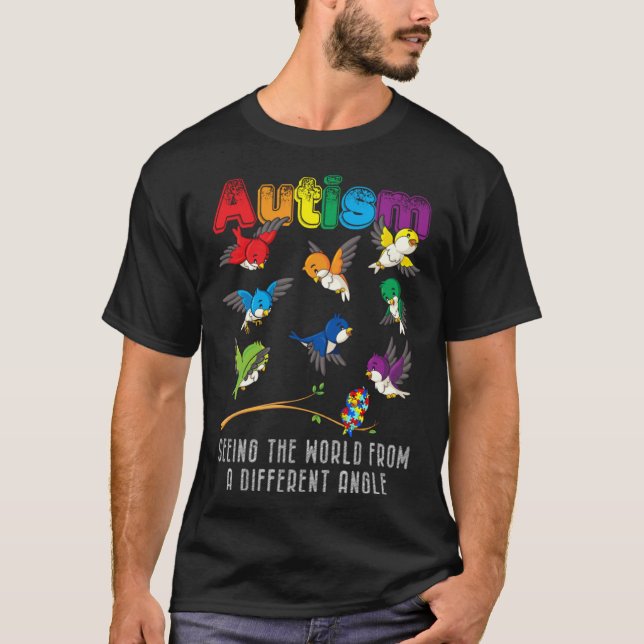 T-shirt Mois de la sensibilisation à l'autisme Puzzles de  (Devant)