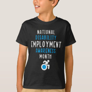 T-shirt Mois de la sensibilisation à l'emploi des personne