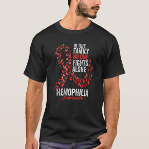 T-shirt Mois de la sensibilisation à l'hémophilie Papillon