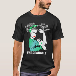 T-shirt Mois de la sensibilisation incassable du guerrier