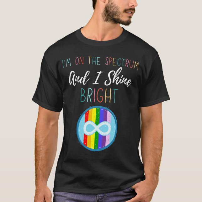 T-shirt Mois de la sensibilisation sur l'autisme Je suis s (Devant)