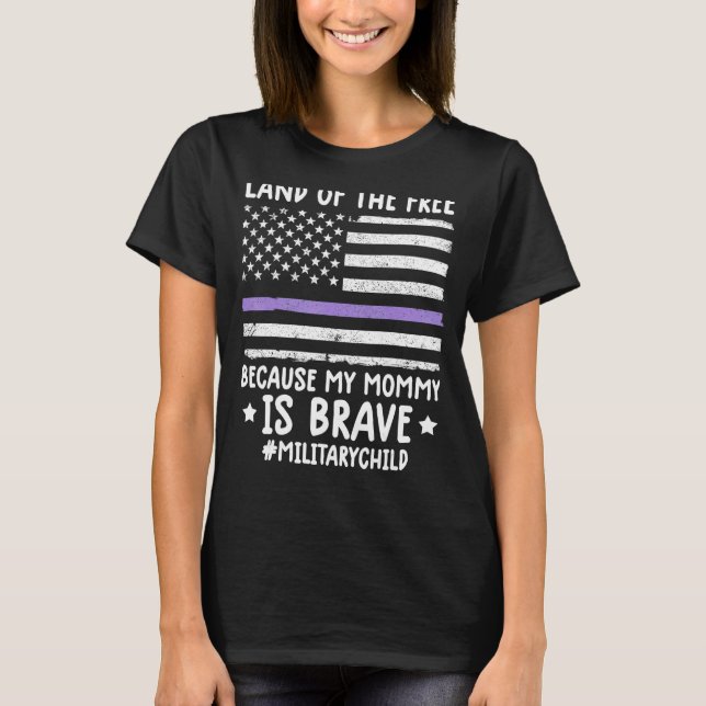 T-shirt Mois De La Terre Militaire De Libre Parce Que Mon  (Devant)