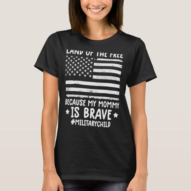T-shirt Mois De La Terre Militaire De Libre Parce Que Mon  (Devant)