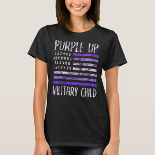 T-shirt Mois De L'Enfant Militaire 2022 Pourpre Pour Mil