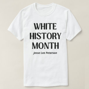 T-shirt Mois de l'histoire blanche Jesse Lee Peterson