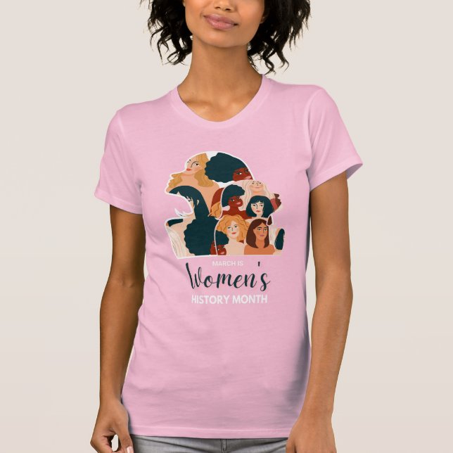 T-shirt Mois de l'histoire des femmes 2026 (Devant)