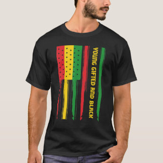T-shirt Mois De L'Histoire Des Jeunes Et Des Noirs Afro-Am