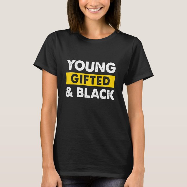 T-shirt Mois de l'histoire des jeunes et des noirs BLM Mel (Devant)