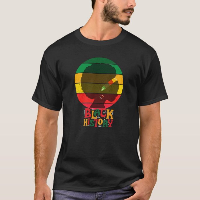 T-shirt Mois de l'histoire des Noirs (Devant)
