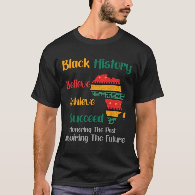 T-shirt Mois de l'histoire des Noirs (Devant)
