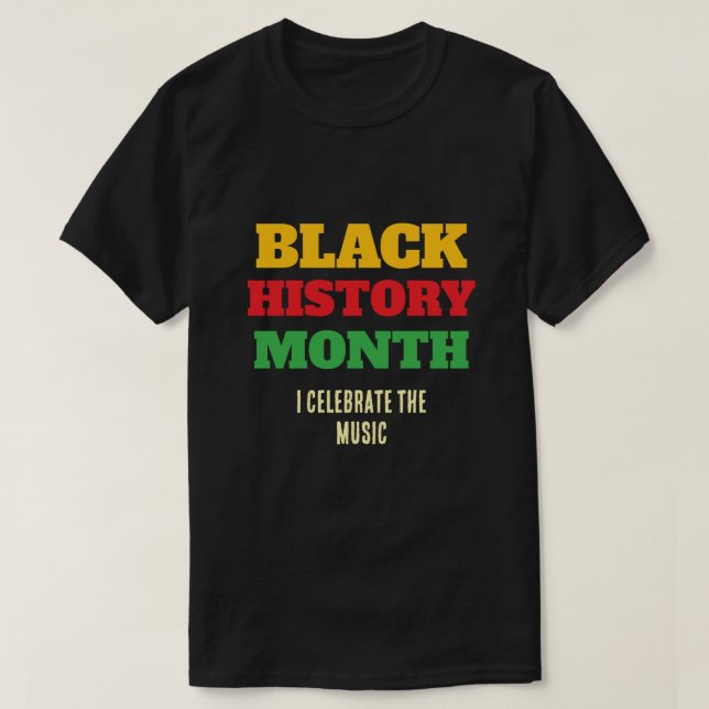 T-Shirt Mois de l'Histoire des Noirs (Design devant)