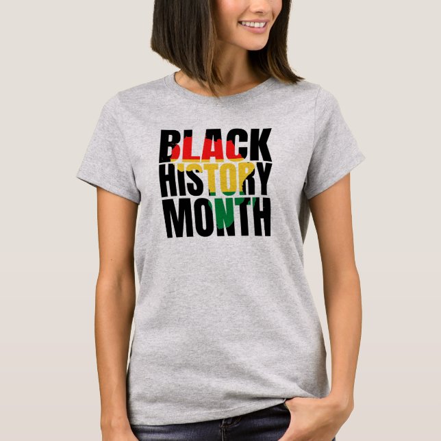 T-shirt Mois de l'histoire des Noirs (Devant)