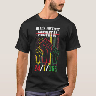 T-shirt Mois de l'histoire des Noirs 247365 Africains afro