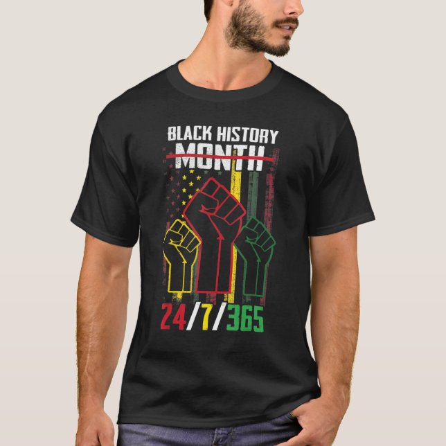 T-shirt Mois de l'histoire des Noirs 247365 Africains afro (Devant)