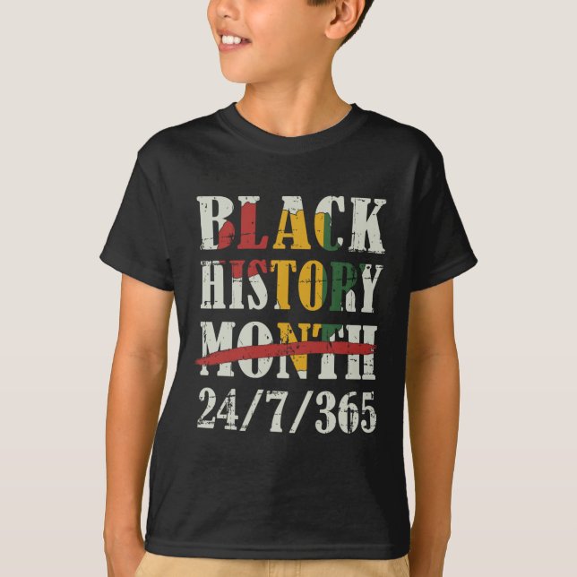 T-shirt Mois de l'histoire des Noirs 247365 Avec drapeau d (Devant)