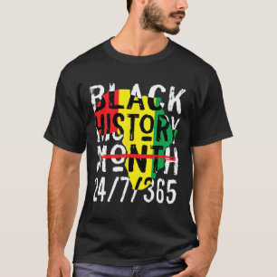 T-shirt Mois de l'histoire des Noirs 247365 Carte de l'Afr