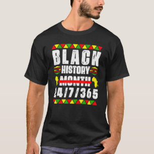 T-shirt Mois de l'histoire des Noirs 247365 Carte de l'Afr