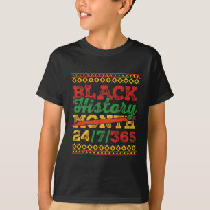 T-shirt Mois de l'histoire des Noirs 247365 Hommes Femmes 
