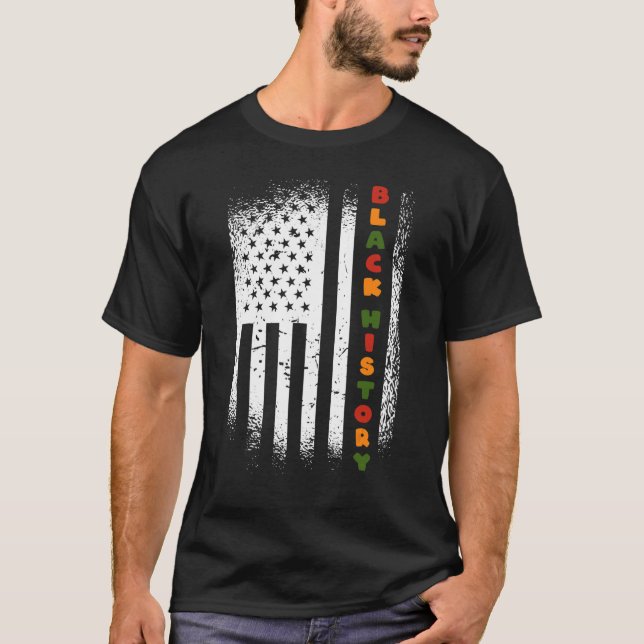 T-shirt Mois de l'histoire des Noirs 247365 Pride Africain (Devant)