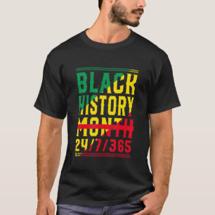 T-shirt Mois de l'histoire des Noirs 247365 Pride Africain