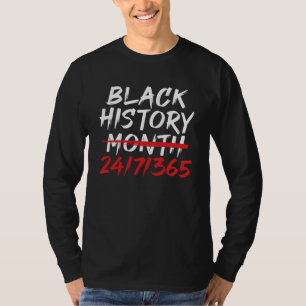T-shirt  Mois de l'histoire des Noirs 24/7/365