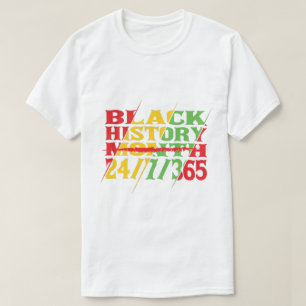 T-shirt Mois de l'histoire des Noirs 24/7/365, Black Pride