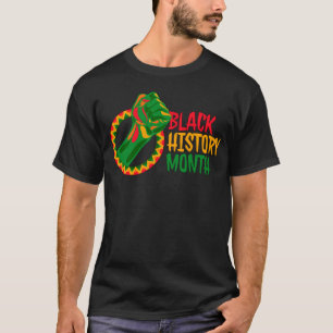 T-shirt Mois de l'histoire des Noirs à la main Hommes Femm