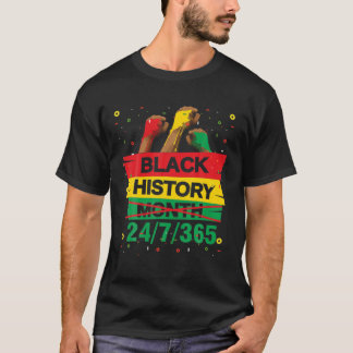 T-shirt Mois de l'histoire des Noirs African American Prid