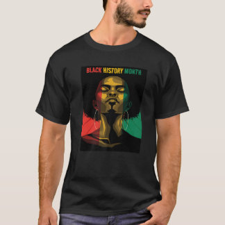 T-shirt Mois de l'histoire des Noirs Afro-Africains Cadeau
