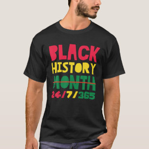 T-shirt Mois de l'histoire des Noirs Afro-Américains