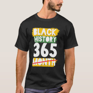 T-shirt Mois de l'histoire des Noirs Afro-Américains Melan