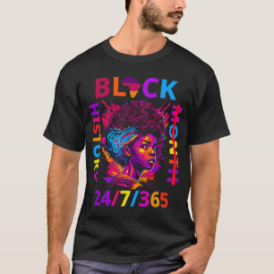 T-shirt Mois de l'histoire des Noirs Afro-Américains Toute