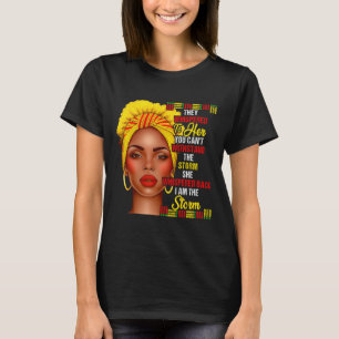T-shirt Mois de l'histoire des Noirs Afro Femmes Noires Fi