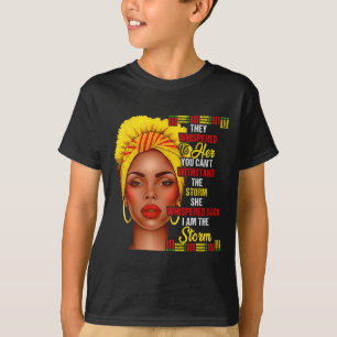 T-shirt Mois de l'histoire des Noirs Afro Femmes Noires Fi