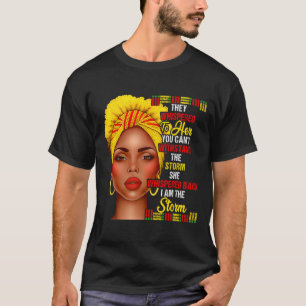 T-shirt Mois de l'histoire des Noirs Afro Femmes Noires Fi
