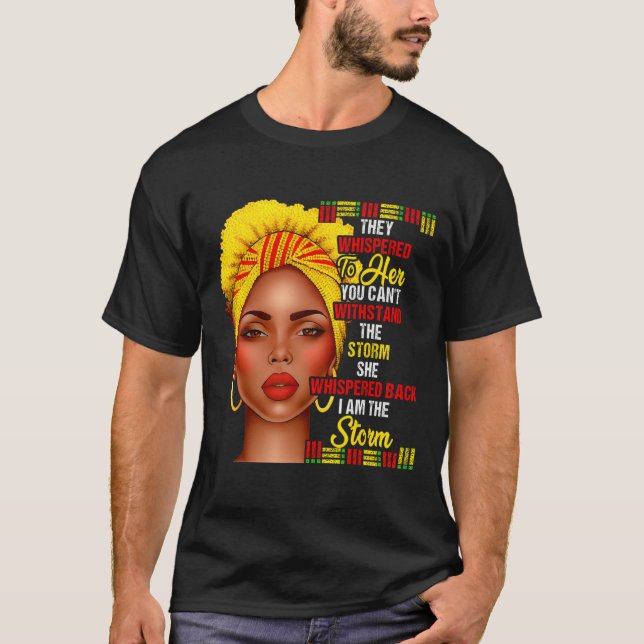 T-shirt Mois de l'histoire des Noirs Afro Femmes Noires Fi (Devant)