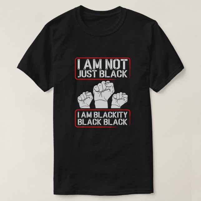 T-shirt Mois de l'histoire des Noirs - Blackity Black Tous (Design devant)