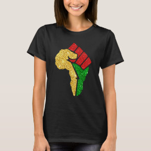 T-shirt Mois de l'histoire des Noirs BLM Mélanine Afro-Amé