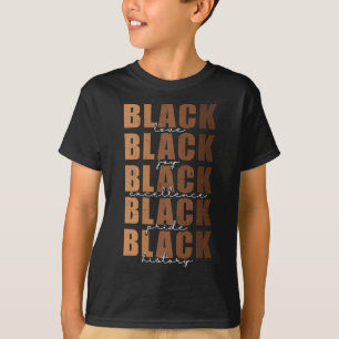 T-shirt Mois de l'histoire des Noirs Femmes Black Love Mel