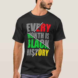 T-shirt Mois de l'histoire des Noirs Fier Melanine noire a