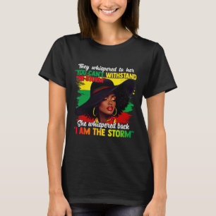 T-shirt Mois de l'histoire des Noirs Fille africaine Femme