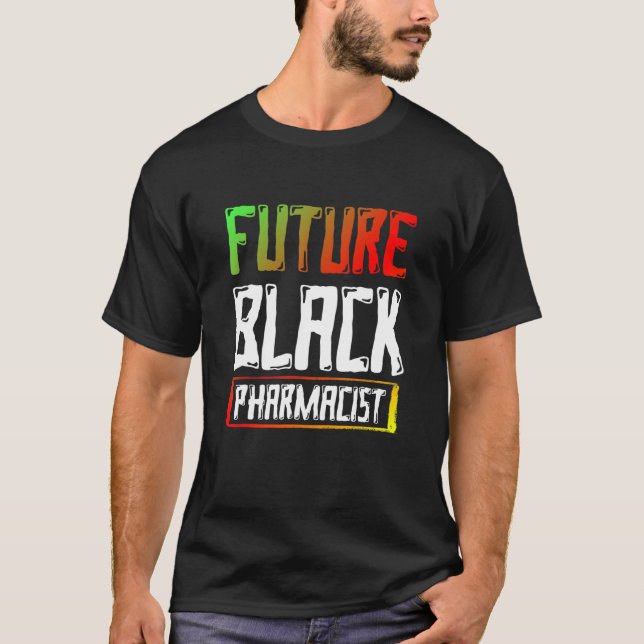 T-shirt Mois de l'histoire des noirs Futurs pharmaciens Am (Devant)