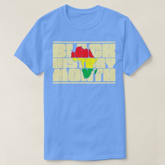 T-shirt Mois de l'histoire des Noirs Histoire de l'Amériqu (Design devant)