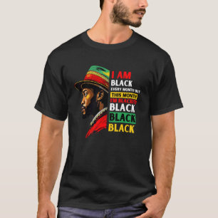 T-shirt Mois de l'histoire des Noirs Hommes Afro-Américain