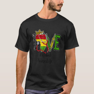 T-shirt Mois de l'histoire des Noirs Infirmière Réadaptati
