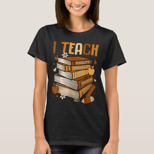 T-shirt Mois de l'histoire des Noirs J'enseigne Mélanine L