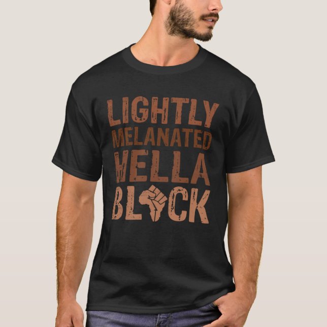 T-shirt Mois de l'histoire des Noirs Légèrement BLM Melana (Devant)