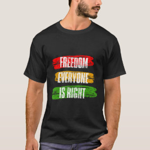 T-shirt Mois de l'histoire des Noirs Liberté Tout le monde