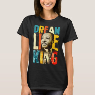 T-shirt Mois de l'histoire des Noirs Martin a un rêve Luth